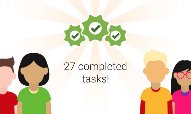 27 completed tasks